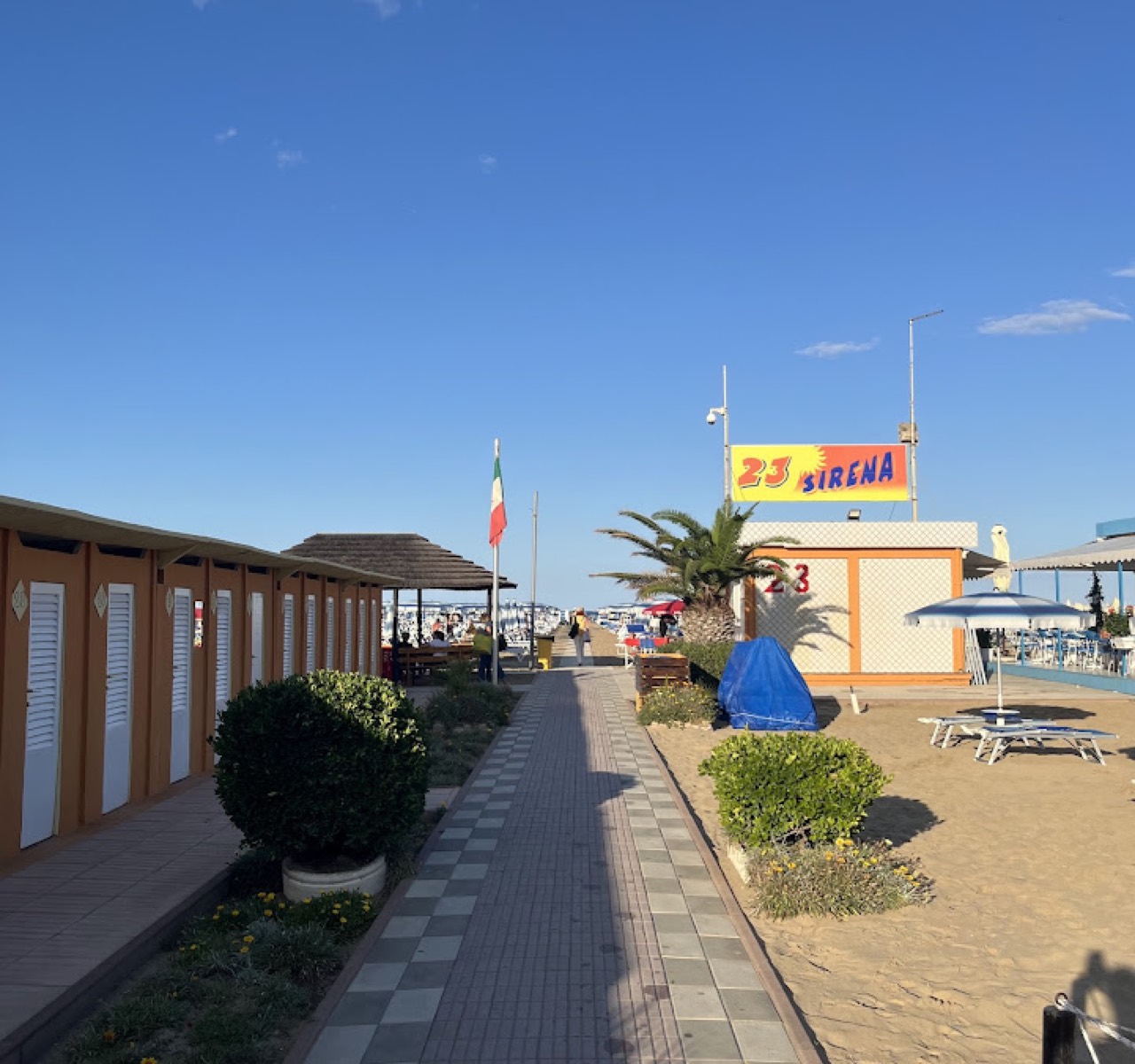 L'ingresso del Bagno 23 Sirena